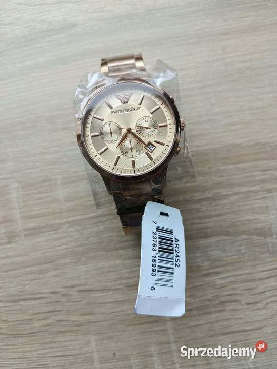 Zegarek męski Emporio Armani AR2452 różowe złoto
