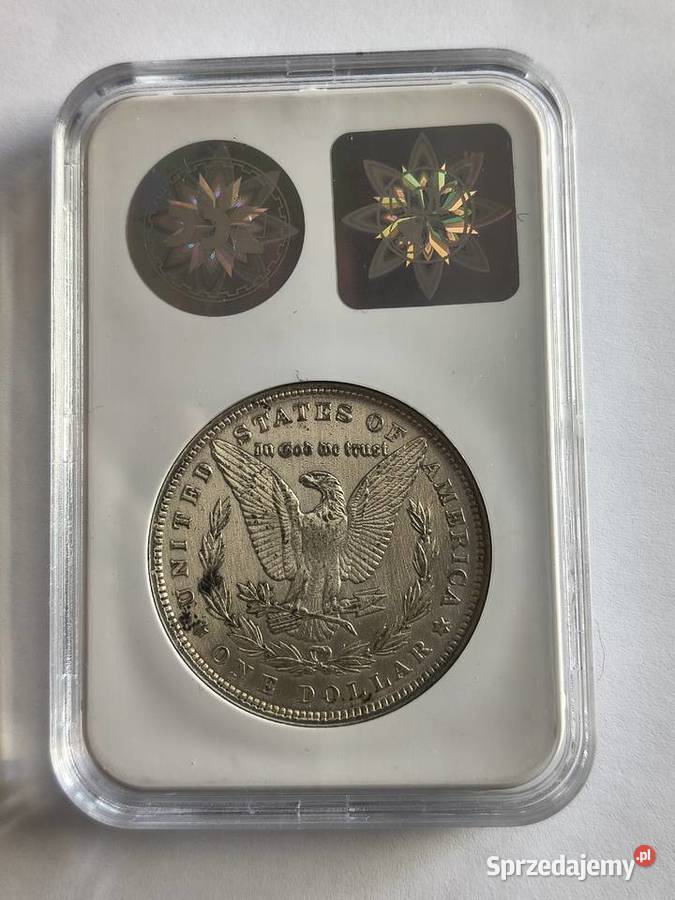 USA 1 dolar 1879 srebro Ag 900 grading Numizmatyka zachodniopomorskie Szczecin