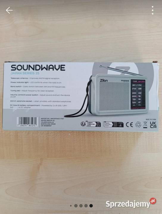 Nowe przenośne radio Zilon Soundwave Japan Pozostałe Audio