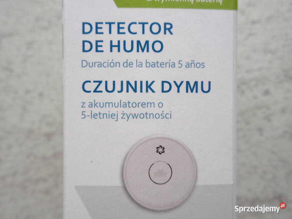 Czujka czujnik DYMU 85dB bateria o 5 letniej