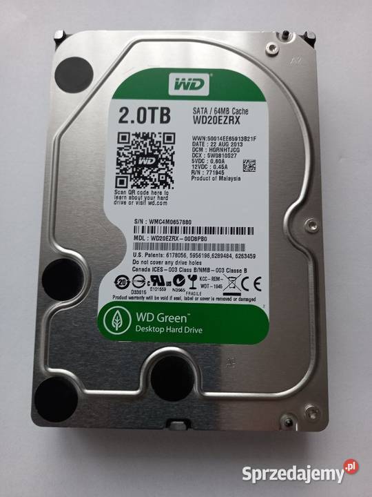 Dysk 2TB WD Green 35 cala dwie sztuki Dyski Tomaszów Lubelski