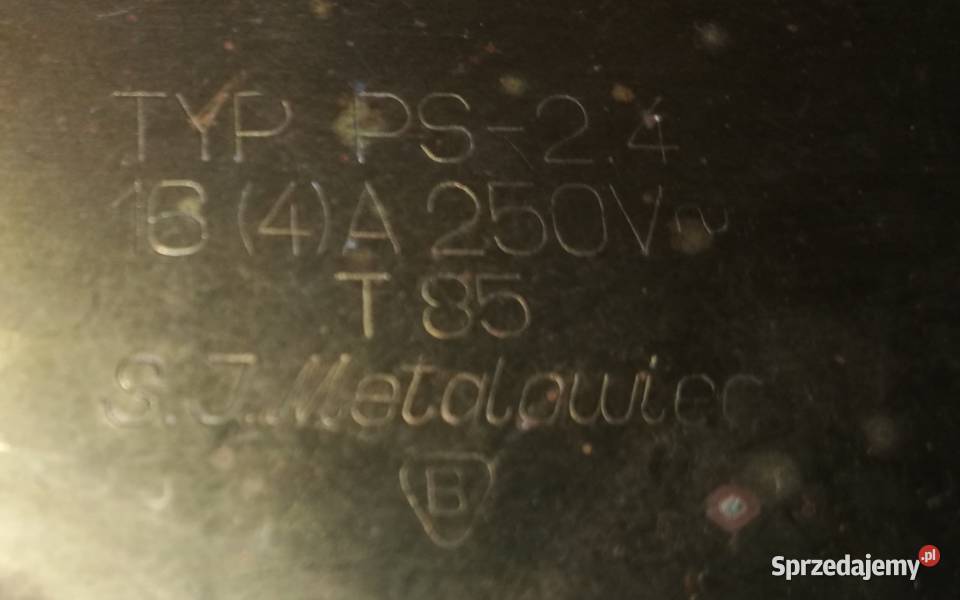 Przełącznik PRL Typ 24 T85 Metalowiec Warszawa
