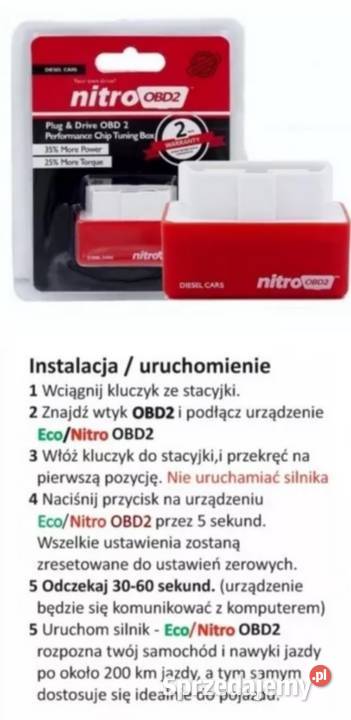 NOWY interfejs OBD2 Nitro Diesel chip tuning