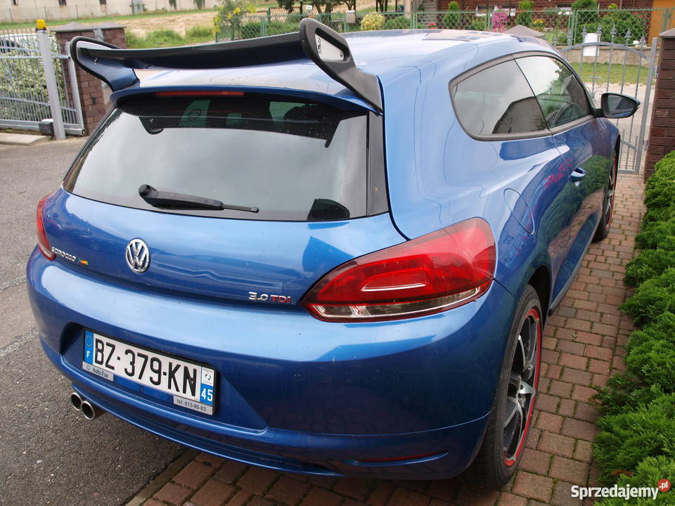 VW Scirocco 20 TDi 200 koni niebieski SPORT gniazdo USB Kalisz