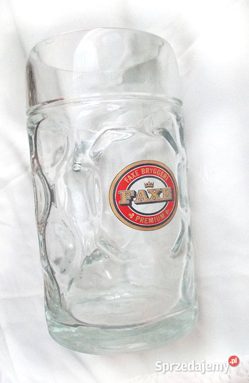duży kufel do piwa vintage kufel ze szkła faxe zachodniopomorskie Szczecin