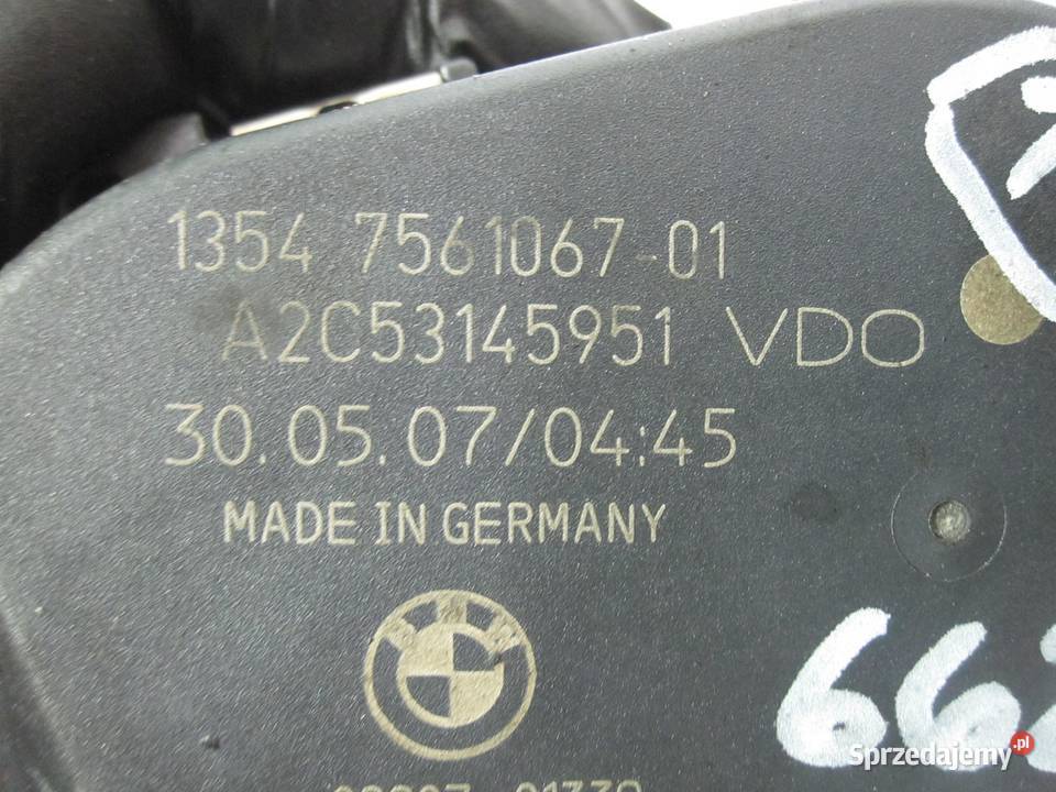 BMW 16 B N45B16 115 07r przepustnica 7561067