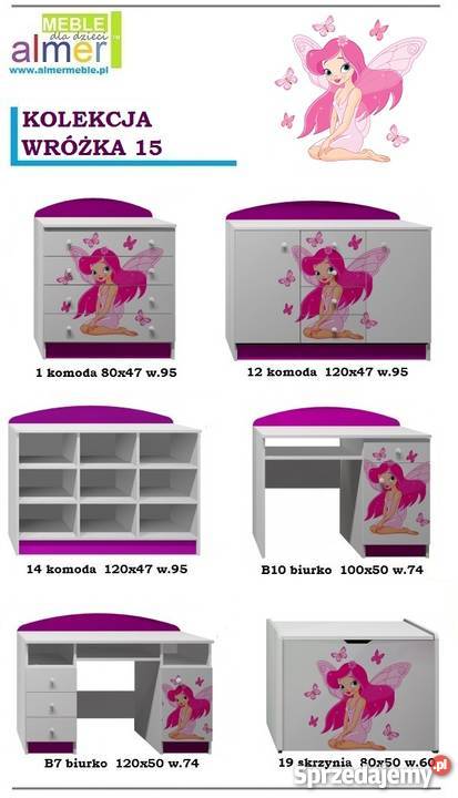 WRÓŻKA 15 B10 biurko dziecięce 100x50 w74 Warszawa