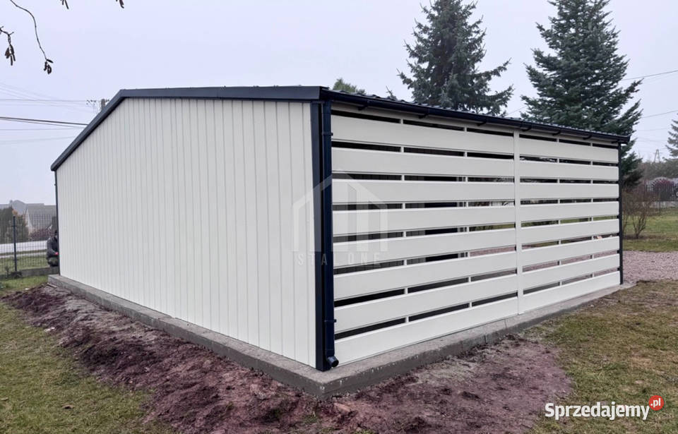 Garaż blaszany 6x6 wiata 3x6 brama drzwi okno Sieradz sprzedam