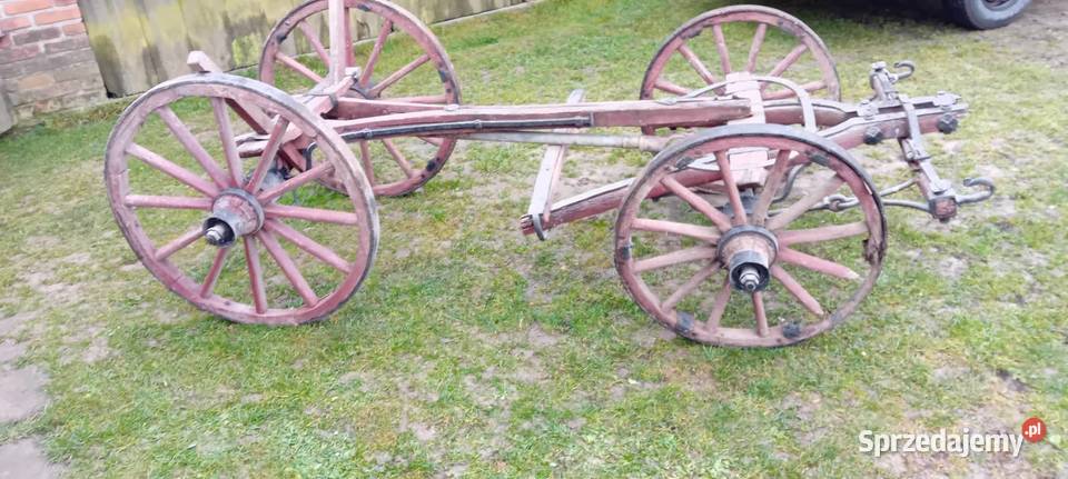 WÓZ konny drewniany stalowe okucia lubelskie Zamość