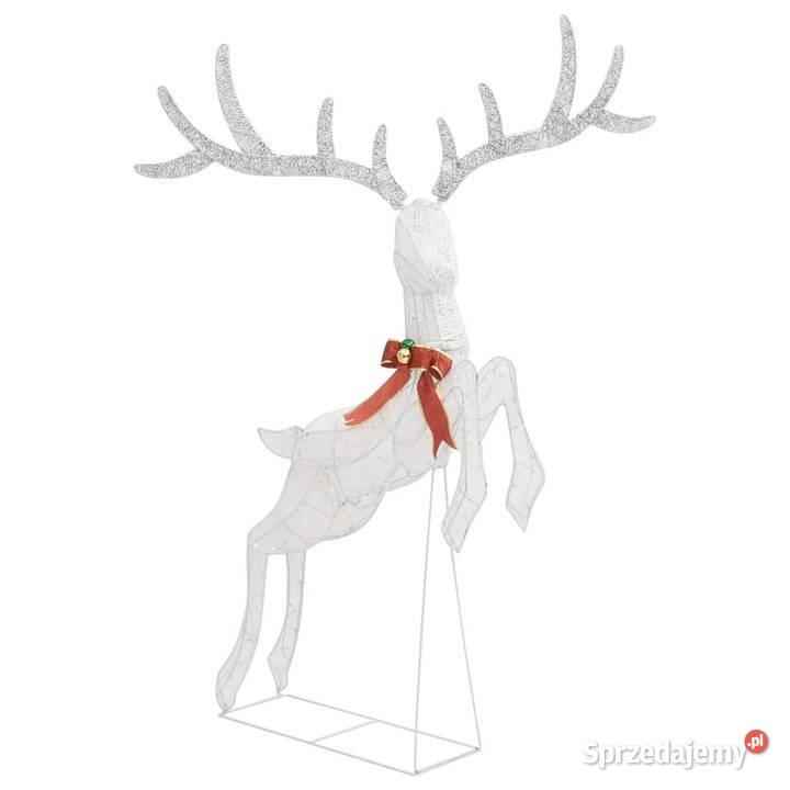 vidaXL Lecący renifer świąteczny biały 120 mazowieckie Warszawa