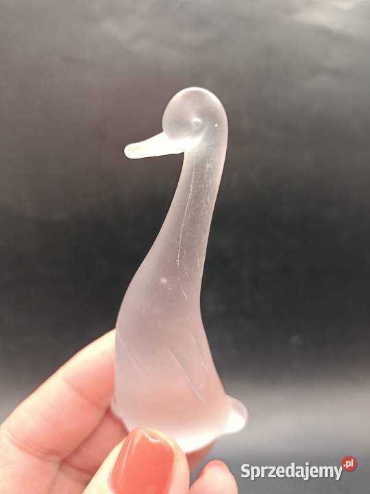 Szkło matowe ptak gąska gęś figurka Zamość sprzedam