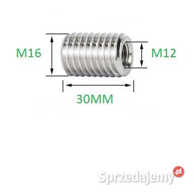 Tulejka gwintowana redukcja M16 DO M12 X30MM Trześniów