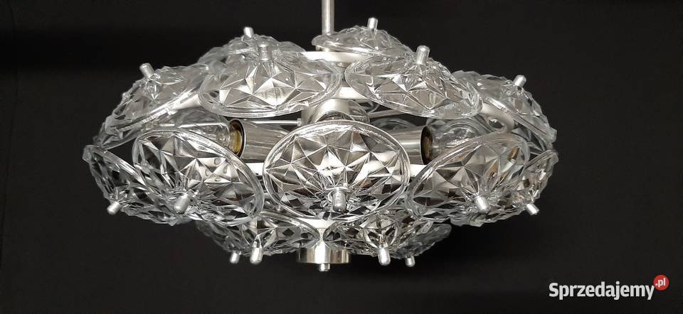 Żyrandol kryształowy Sputnik Veb lubelskie Chełm