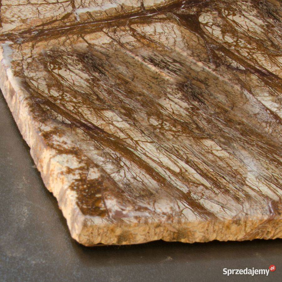 Płytki Marmur Rain Forest Brown szczotkowany Podłogi i schody Kraków