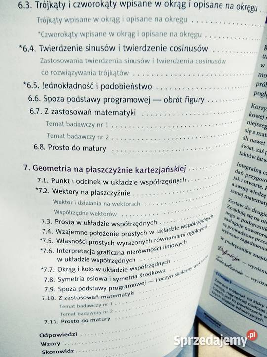 Podręcznik podstawowy matematyka 1 używane Warszawa
