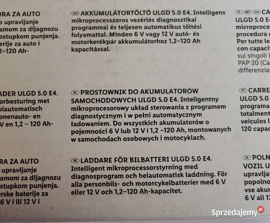 Prostownik Ultimate Speed ULGD 50 E4 12V 6V Olecko