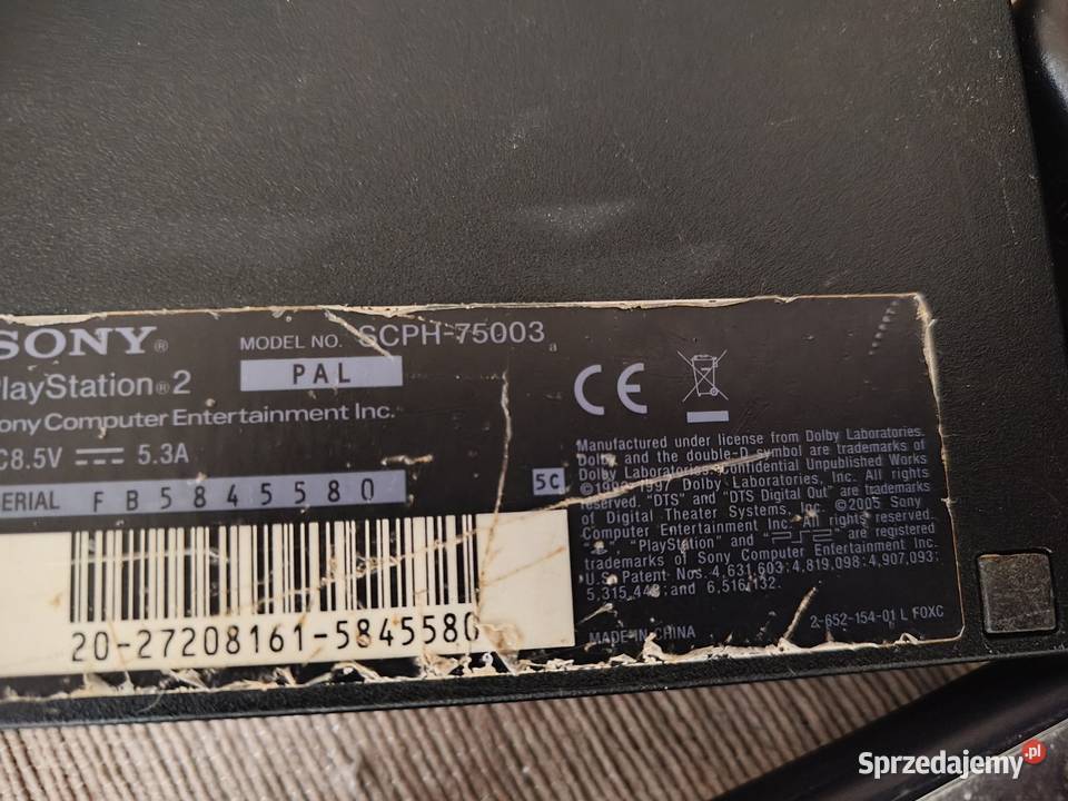 Konsola Sony 2 czarna kierownica 2 pady i gry Sony Playstation 2