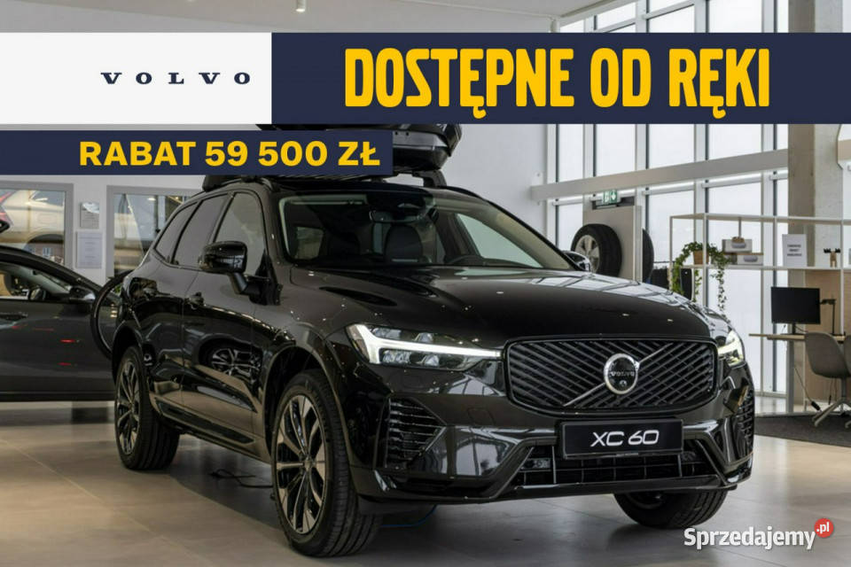 Volvo XC 60 Ultra Dark T6 eAWD plugin hybrid 253 napęd 4x4 XC 60 Łódź