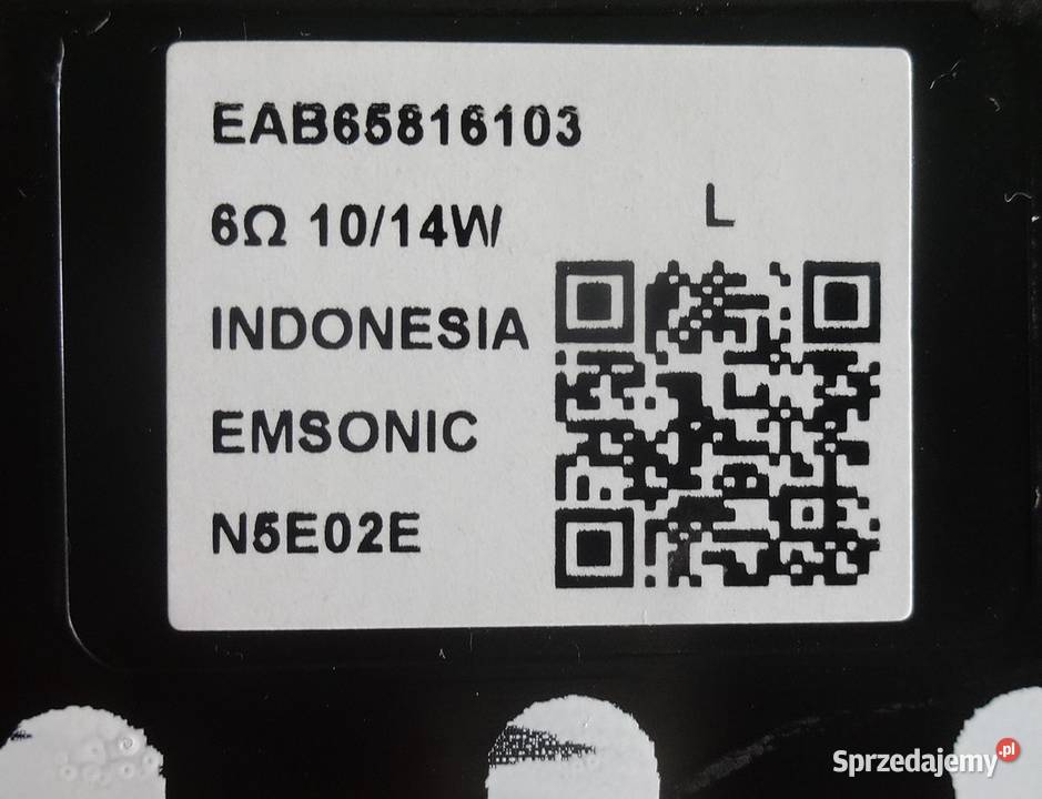Głośniki EAB65816103 6 Ohm1014wat LG 43UR781C0LK sprzedam