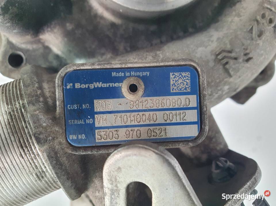 TURBOSPRĘŻARKA Citroen Jumper 22 BlueHdi Części samochodowe Chełm