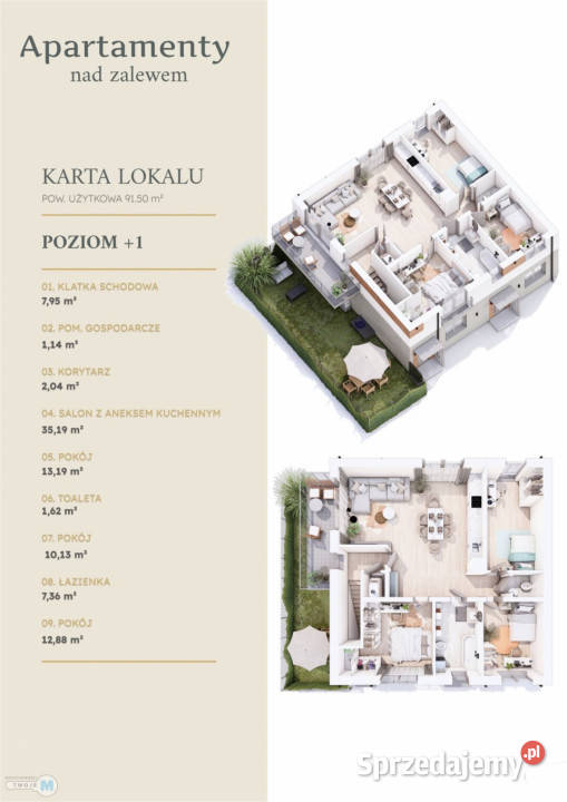 sprzedaży mieszkania 915m2 4 pokojowe Wola Wola Kopcowa