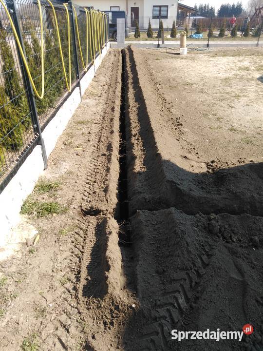 Usługi mini koparką i łańcuchową kabel gaz dreny lubelskie Hrubieszów