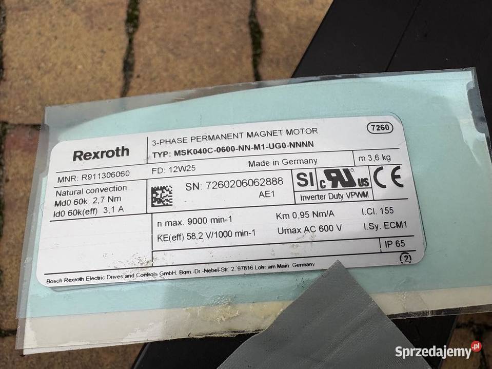 Rexroth R055711599 CKK 15110 R911306060 MSK040C Warszawa