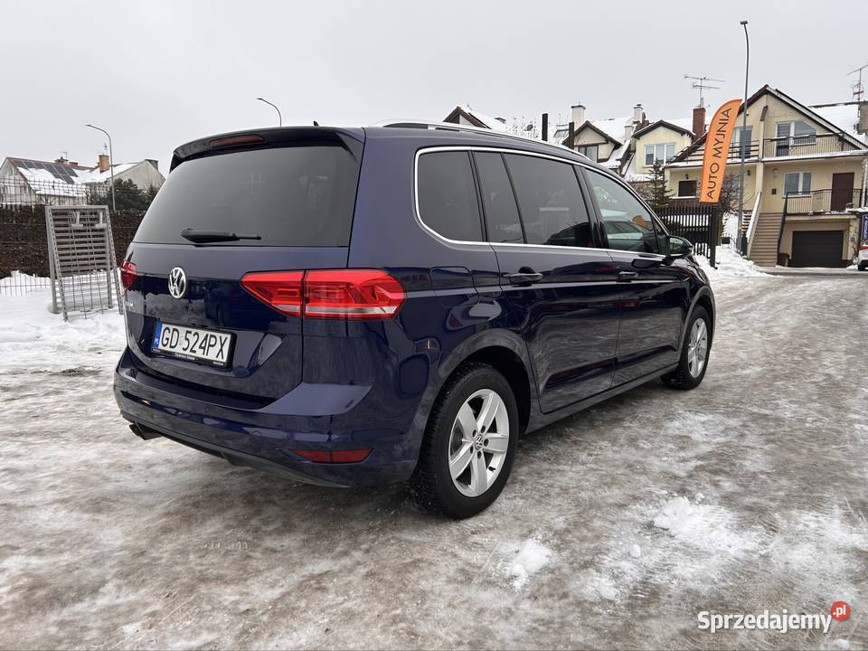 VW Touran 7os Salon 1 Właściciel FV 23 Highline kupiony w polskim salonie Gdańsk