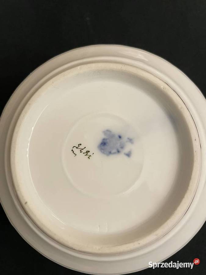 Cukiernica porcelanowa patyczak Carl Tielsch Cukiernice Łódź