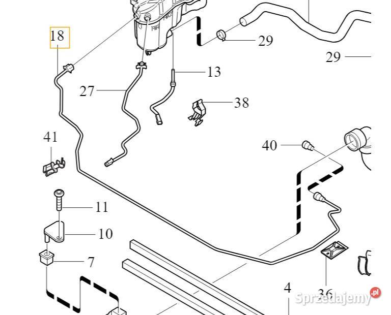VOLVO S60 V60 przewód odpow zbiornika wyrown 24D Gadgety motoryzacyjne dolnośląskie Bielany Wrocławskie