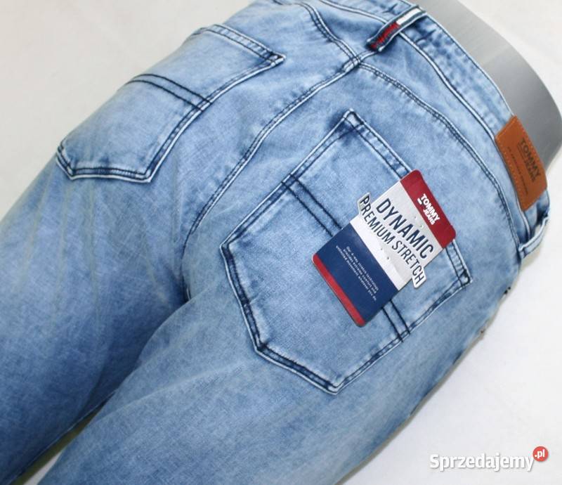 Tommy Hilfiger damskie jeansy TJ Sylvia rurki niebieski Tarnowskie Góry