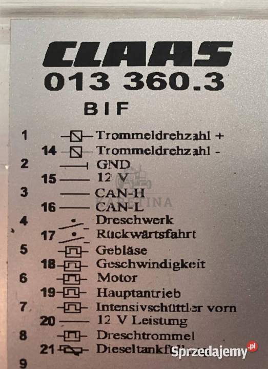Claas BIF Moduł 013 3603 wielkopolskie Jastrzębniki