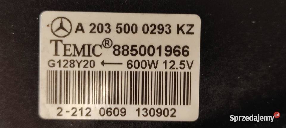 MERCEDES W203 CHŁODNICA WENTYLATOR A2035000803 sprzedam