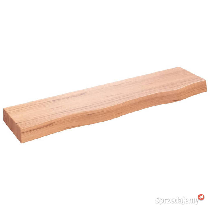 Półka jasnobrązowa 80x20x6 lakierowane lite mazowieckie