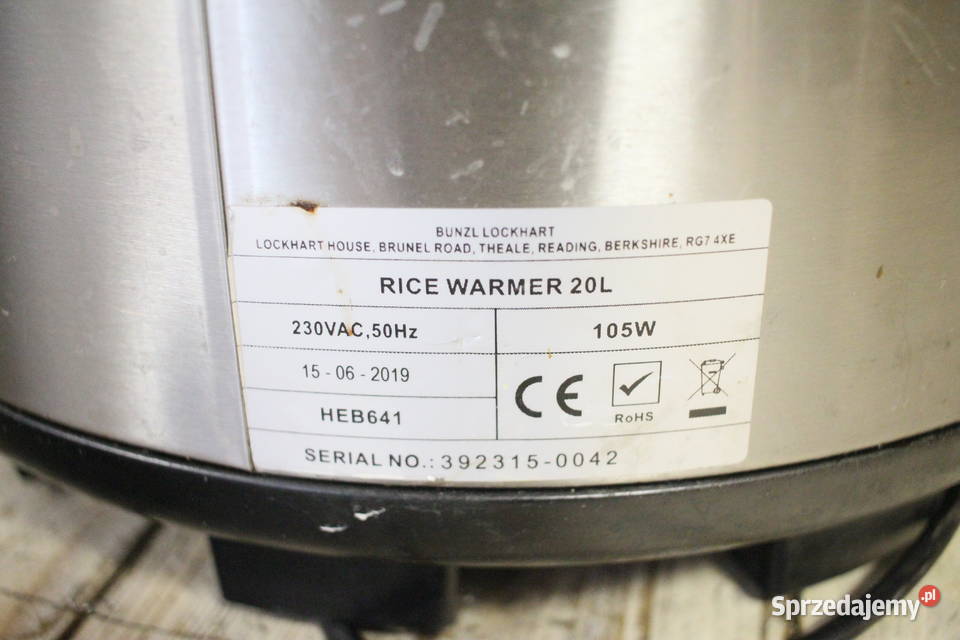 Chefmaster HEB641 20 litrowy podgrzewacz do ryżu Pszczyna