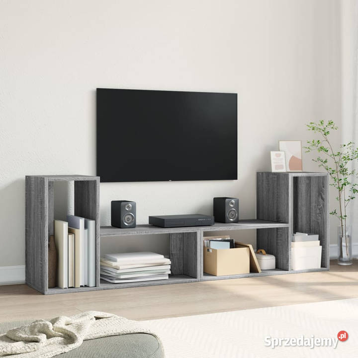 Szafki pod telewizor 2 szary dąb sonoma 75x30x50 RTV mazowieckie Warszawa sprzedam