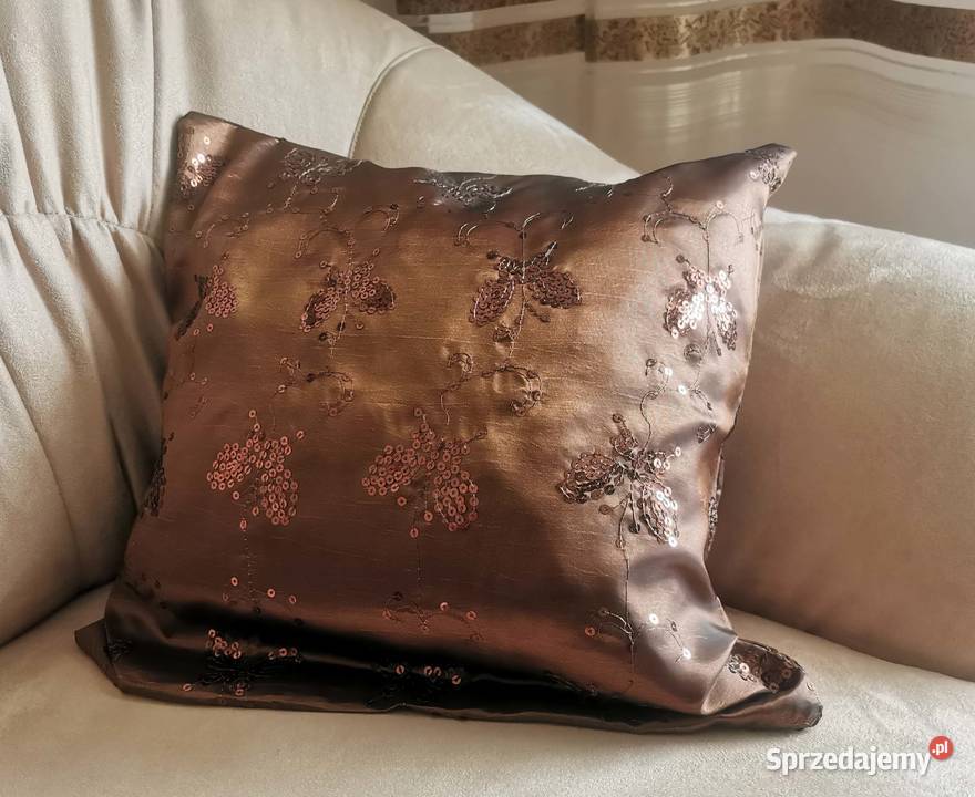 2 poszewki dekoracyjne na poduszkę 42x42 Lędziny