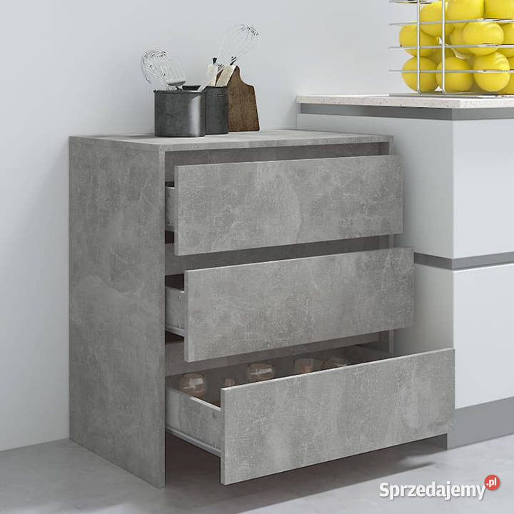 Szafka szarość betonu 70x41x75 materiał
