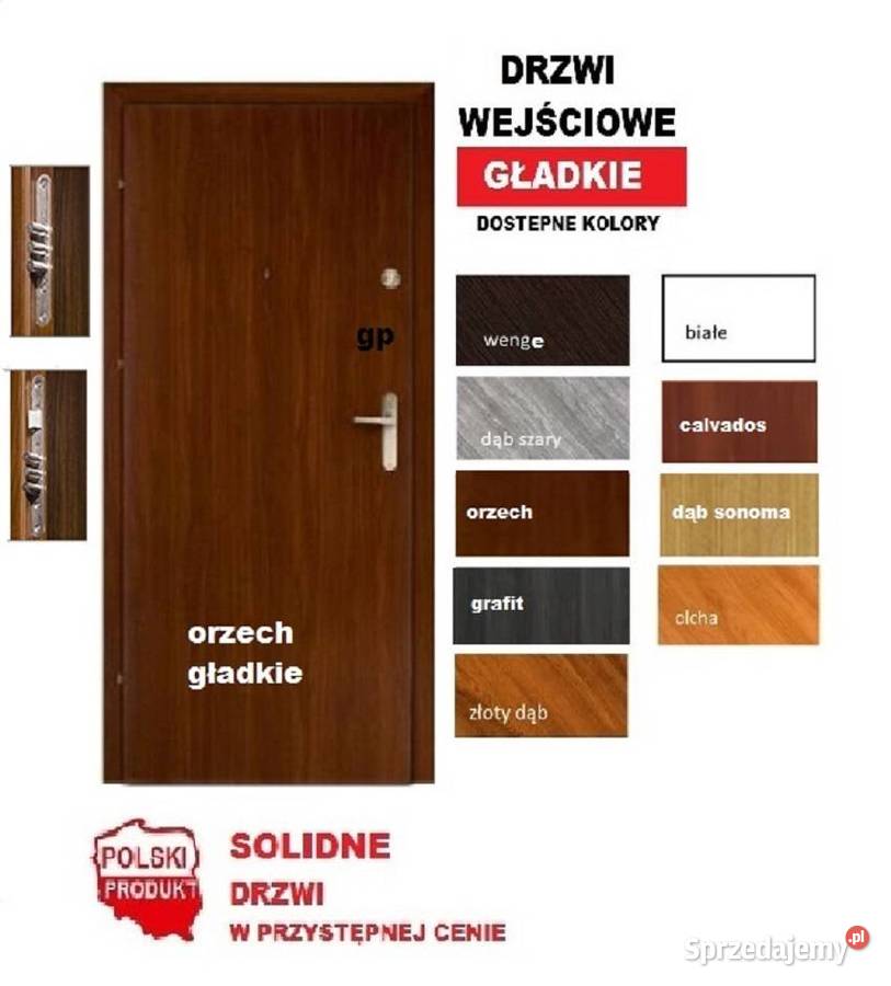 Drzwi do mieszkań domów gładkie tłoczone Radomsko