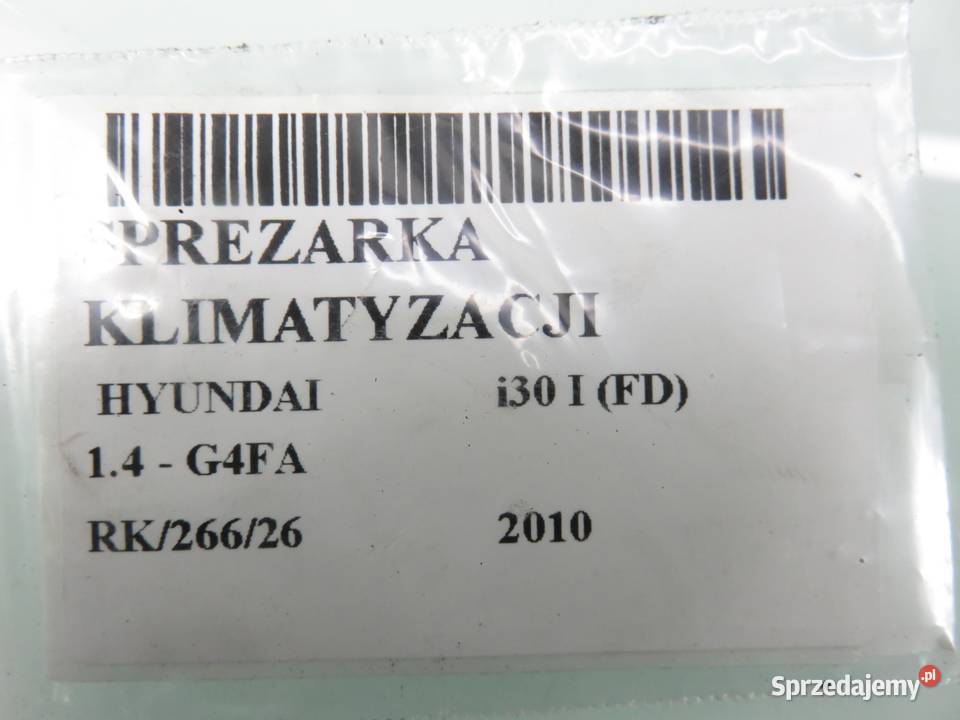 KOMPRESOR KLIMATYZACJI HYUNDAI i30 I FD 14 G4FA małopolskie