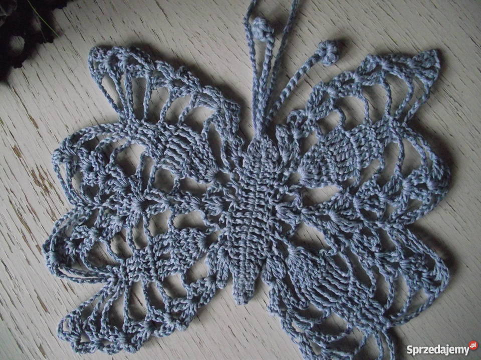 KORONKOWE AUTORSKIE MOTYLE WITRAŻE ART MANUS wielokolorowy