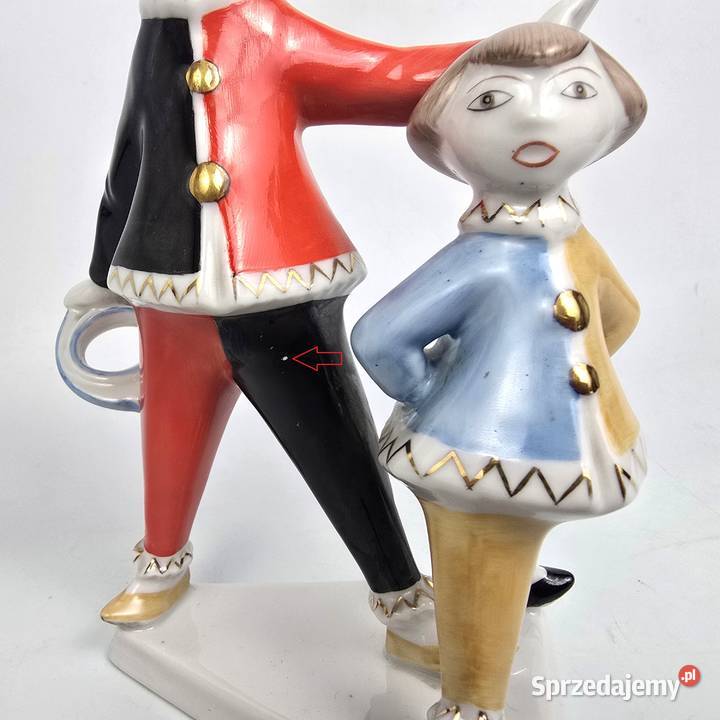 2 Klauny Art Deco Hanzly Jen Hollohaza Węgry Pomiechówek