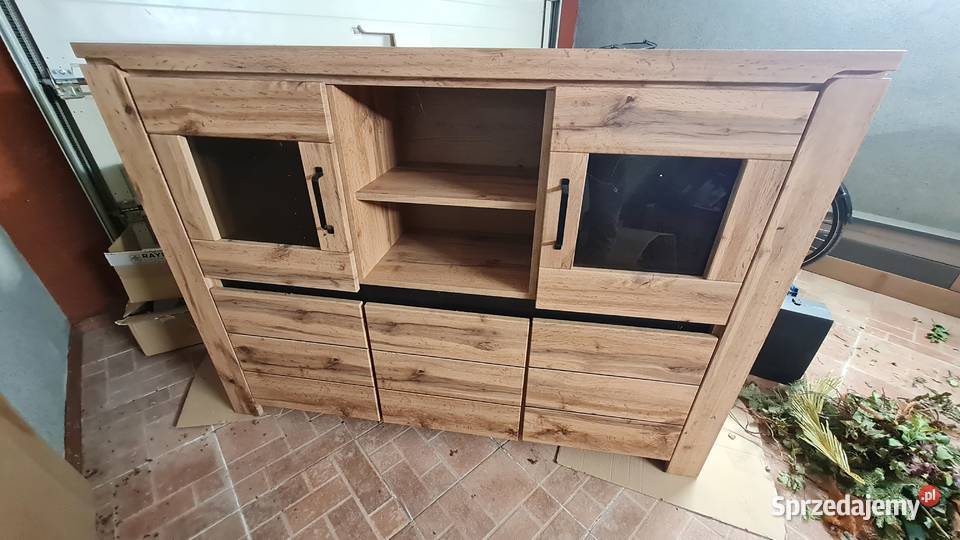 Komoda witryna BERGEN złożona 50 ceny Ikea Kredensy i witryny mazowieckie Węgrzynowo