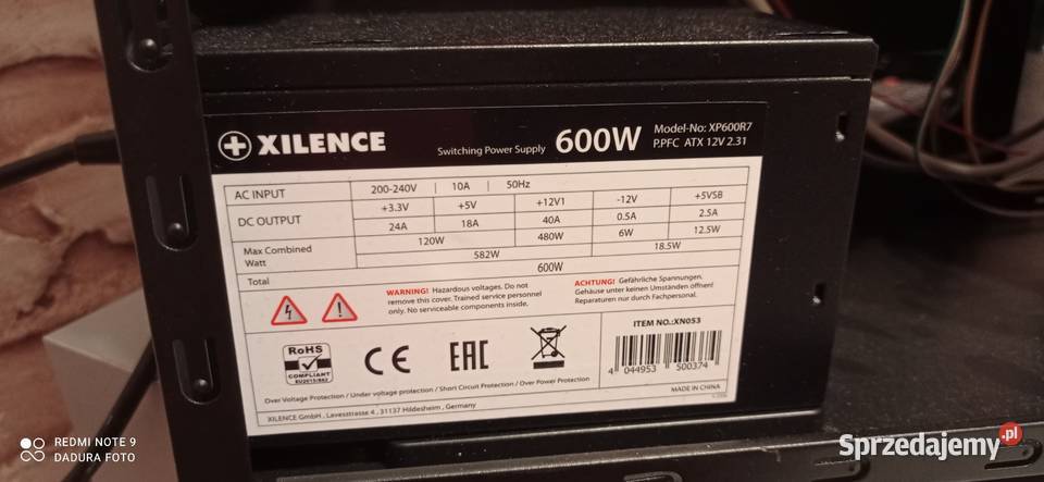 Komputer gamingowy i5 9400F XFX Radeon Rx580 8GB Liczba rdzeni procesora 6 Komputery i Akcesoria podlaskie Suwałki