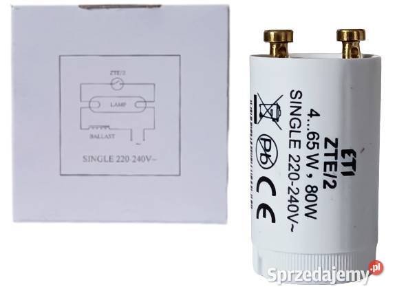 Starter do świetlówek zapłonnik ZTE2 465W 80W Rzeszów