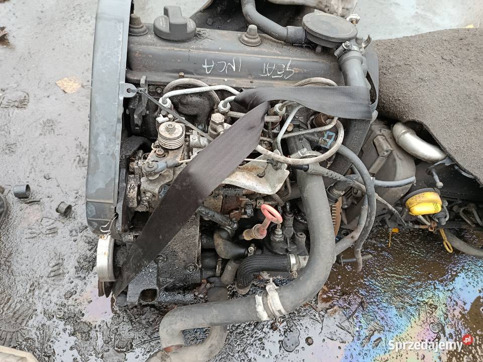 Silnik Volkswagen 19 TD pompa na lince osobowe wielkopolskie Szklarka Myślniewska