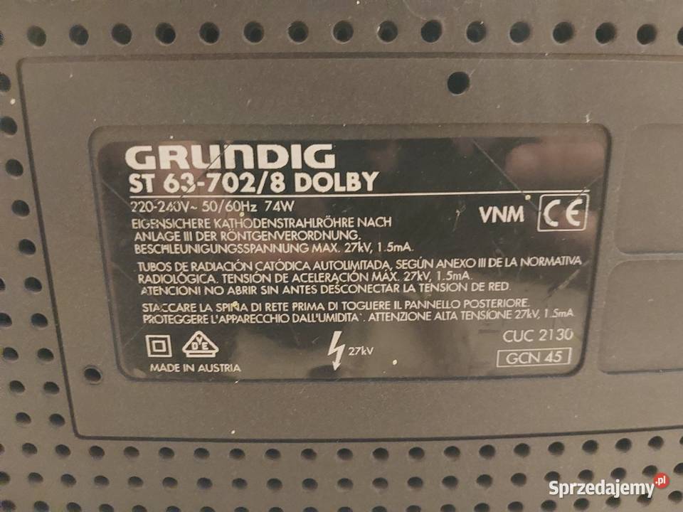 Telewizor Grundig ST 637028 Dolby Kineskopowy Rychłocice