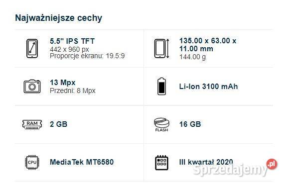 Smartfon telefon Cubot J8 216Gb Żabno