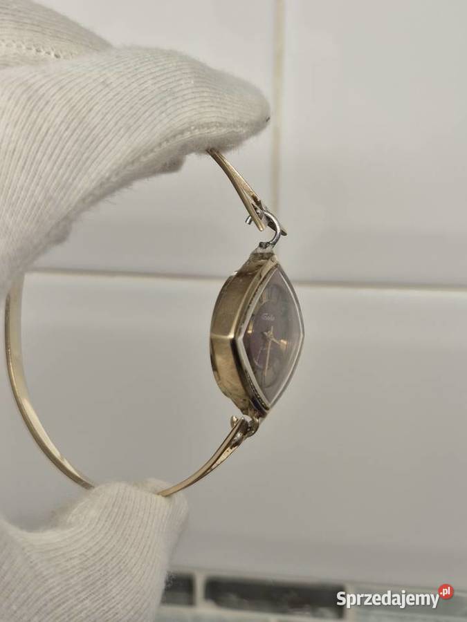 Rzadki mechaniczny zegarek damski Slava Chorzów