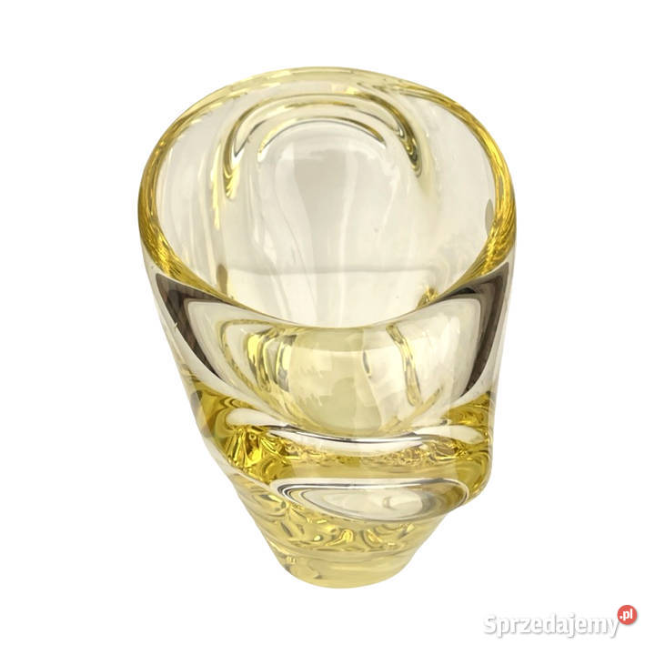 Szklany wazon proj M Klingera elezn Brod Sklo Warszawa